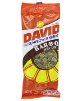 DAVID SUNFLOWER SEEDS BBQ 1 5/8 OZ - 12 CT.